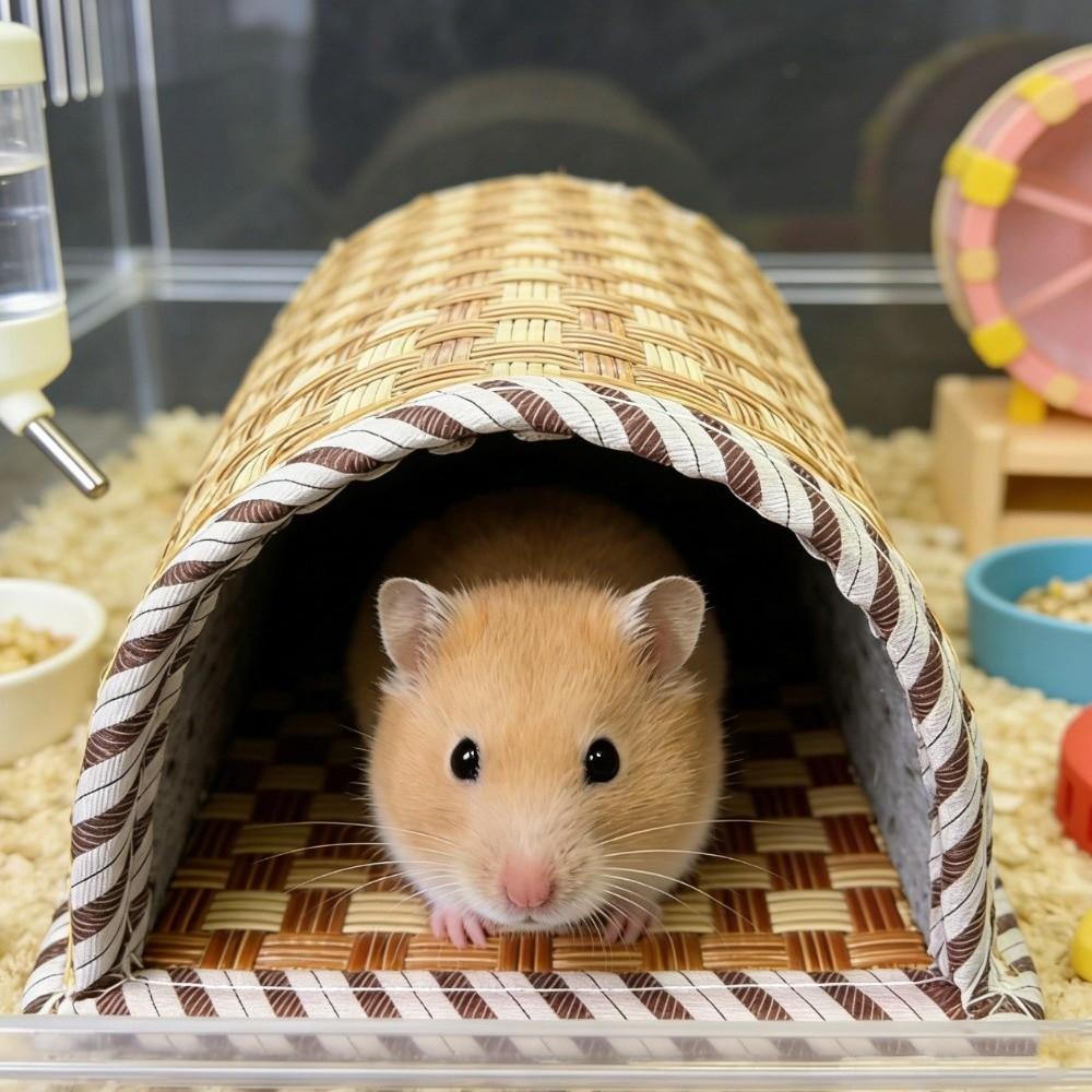 Breathable Pet Cave Nest Scratch Resistant Guinea Pig Tunnel Hamster Rest Shelter  Cage Accessory