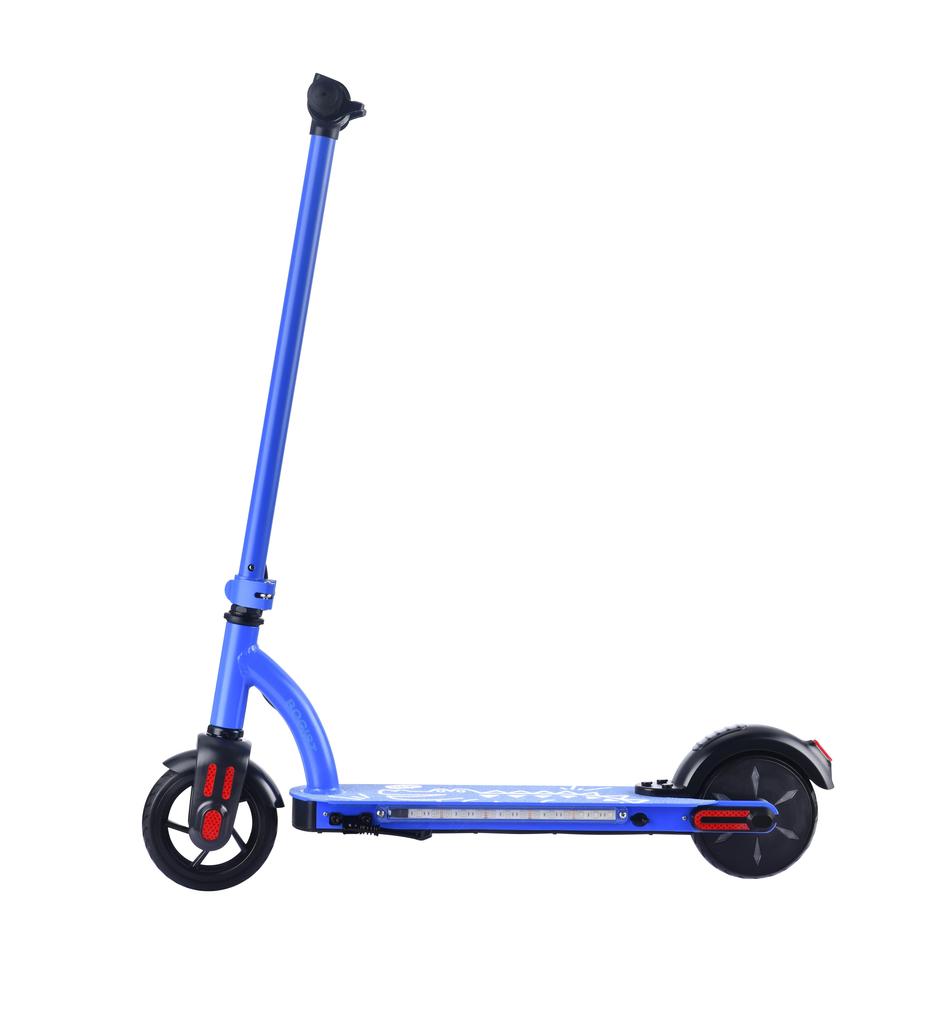 BOGIST E6 PRO Dětská elektrická koloběžka 24V1.5Ah Baterie 80W Motor 5 PALCOVÁ Plná pneumatika Jízda venku Skládací E-koloběžka
