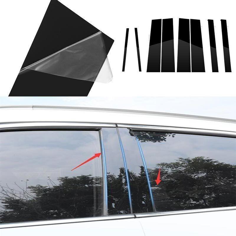 08-2013 For Toyota Highlander Bc Pillar Post Gloss Black Panel Window Trim Cover