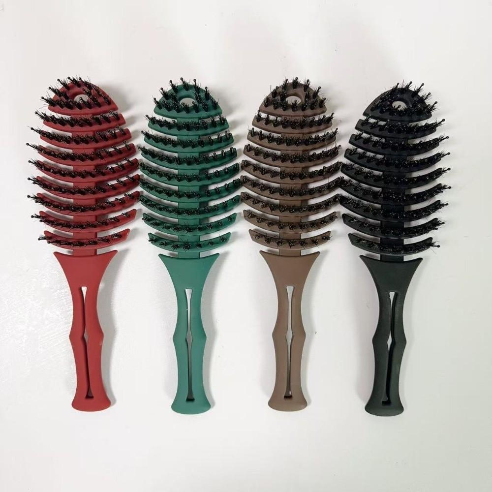 

Gentle Detangling Hollow Out Hair Brush Lightwear Hair Comb Portable Paddle Brush Holiday Vocation 1PC