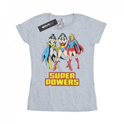 Womens/Ladies Wonder Woman Super Power Group Cotton T-Shirt