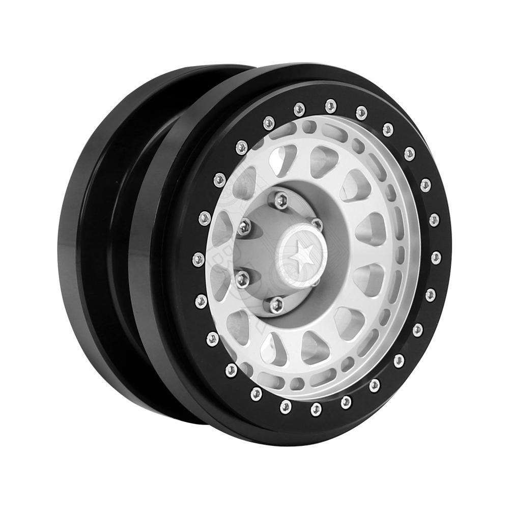 Rc jeep CNC Aluminum 2.9" Beadlock Wheel Hub Rim for 1/6 RC Crawler Car Axial SCX6 Jeep JLU Wrangler