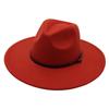 Belt Buckle Top Hat Jazz Hat Men'S And Women'S Felt Hat Woolen Hat Wool Versatile Street Shot