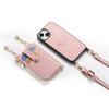 2 in 1 Detachable Crossbody Cards Solt Wallet Leather Case For iPhone 15 Pro Max 14 Plus 13 12 11 Pocket Bag Long Lanyard Cover