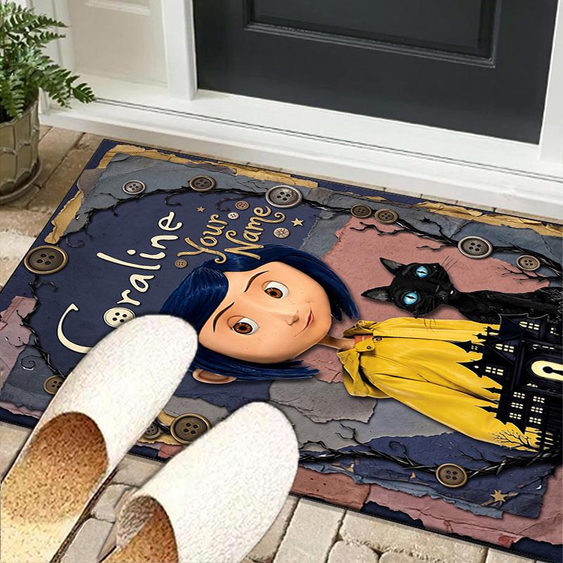Custom NameNighttime Adventure Doll Carpet, Indoor Rug, Chair Rug, Living Rooms, Doormat Made From Polyester Home Decor Birthday Christmas Gifts