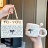Souvenir Gift Box Creative Practical Cup New Cute Cat Ceramic Mug Couple Water Cup Household