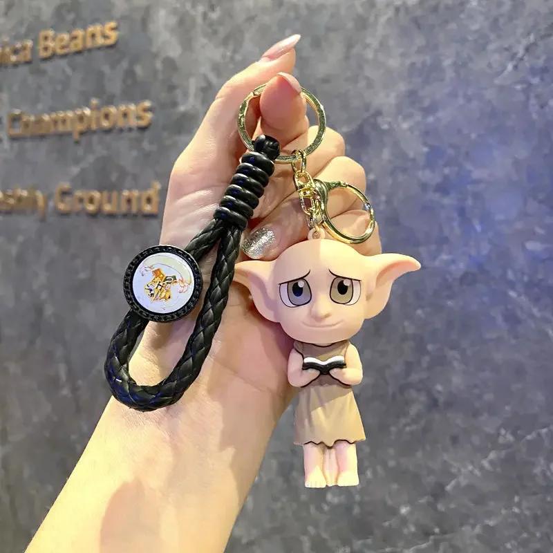 Non-Toxic .Harry Hogwarts Keychain Cute Cartoon Character Car Hanging Ornament Backpack Gift For Fans Kids Bag Keys Bag Decoration
