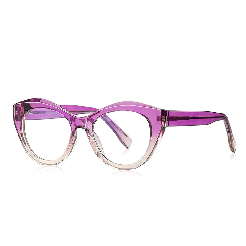 0 -0.5 -0.75 To -6.0 Fashion Cat Eye Myopia Glasses Frame Women Anti Blue Light Computer Shortsighted Prescription Eyeglasses