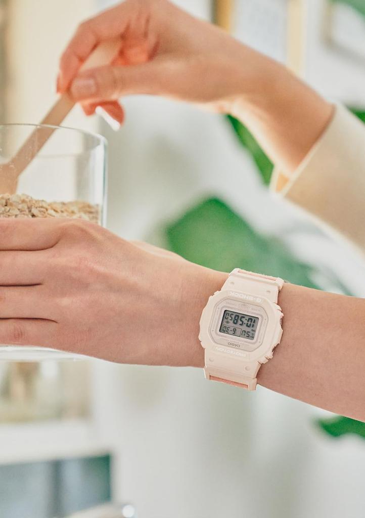 Watch Web Limited Model FOOD TEXTILE Material Cross Band Biomass Plastic Pale Pink [Casio] G-Shock [] Mid-size GMD-S5600CT-3JF Men's