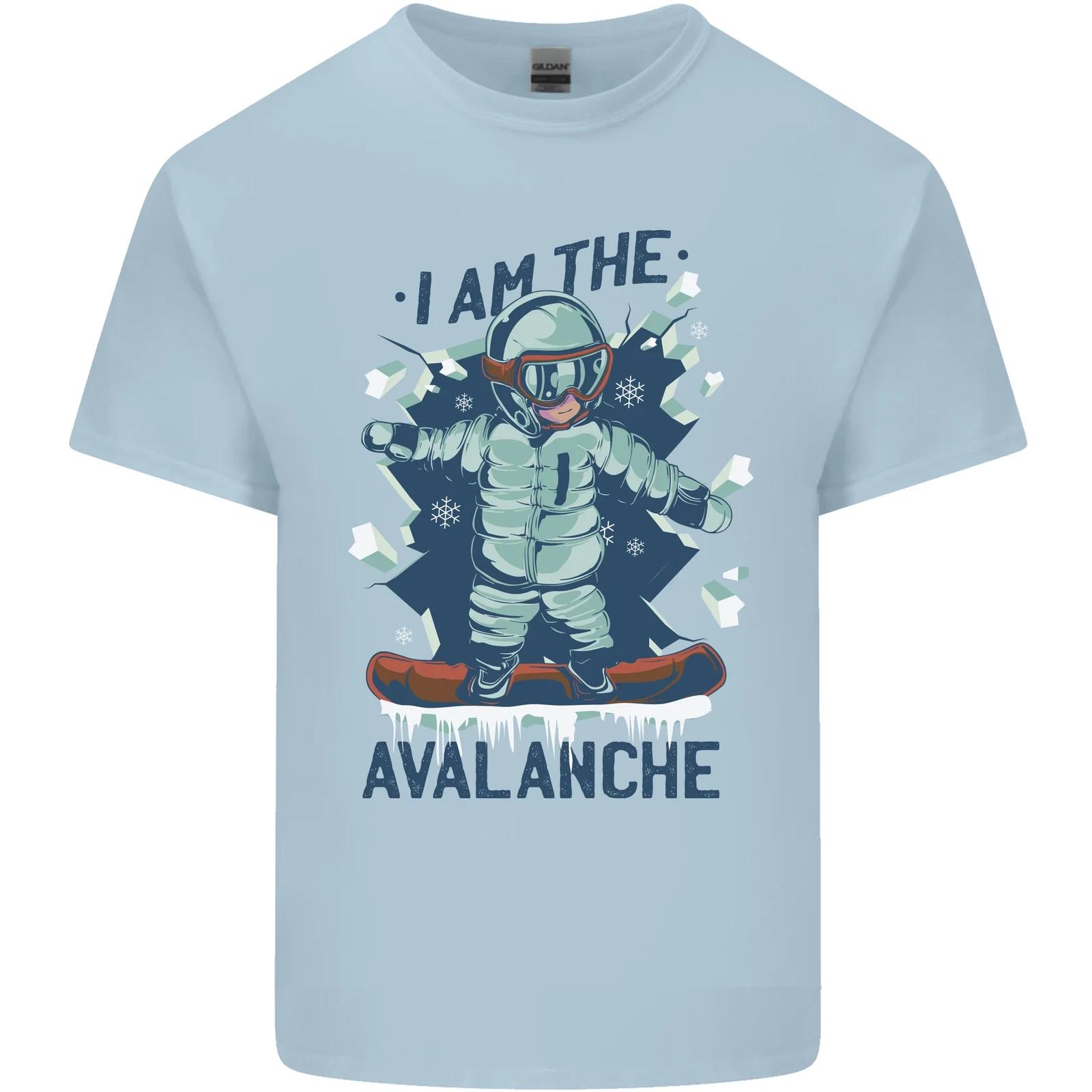 

I Am the Avalanche Funny Snowboarding Kids T-Shirt Childrens XL