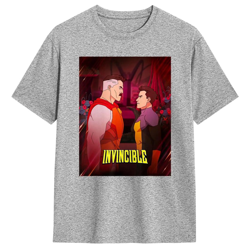 Invincibles Omni Unisex Mark Face To Face Poster T Shirt Cotton Clothing Amazing Short Sleeve Crewneck Tee Shirt Adult TShirt Y2K