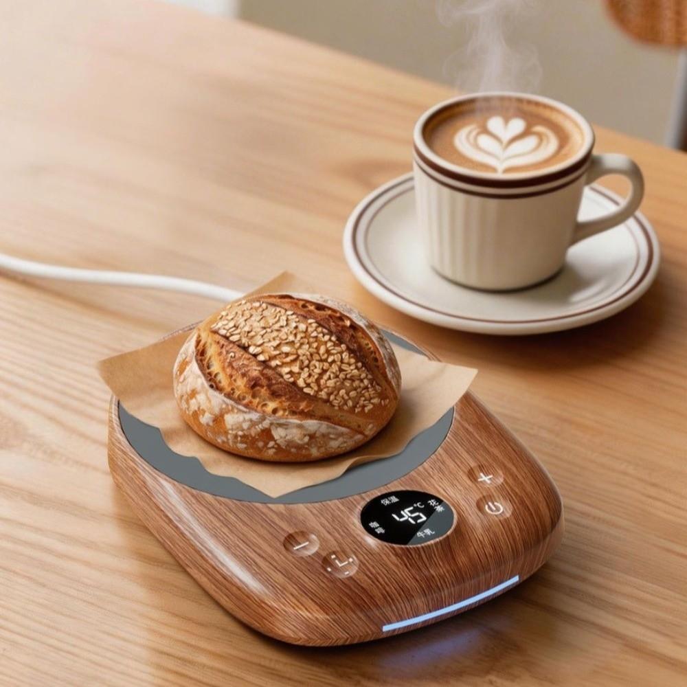 Auto Power Away Function Smart Cup Heater 9 Temp Settings Desktop Cup Warmer  Milk Tea