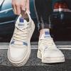Fashion Color Matching College Style Casual Low-Top Board Shoes Mesh Thin Breathable Thick Sole Heightening Men'S Shoes