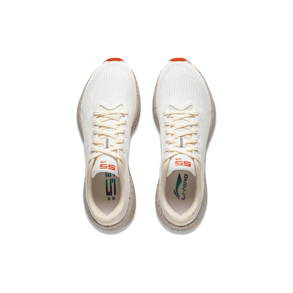 New LiNing Wuyue 2.0 Shock Absorbers Slip Resistant Abrasion Resistant Breathable Low Top Casual Running Shoes Men's White ARSU009-8