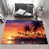 Plant P Palm Floor Mat Eco Flannel Doormat Non Slip Odorless Indoor Floor Rug Soft Short Plush Home Mat