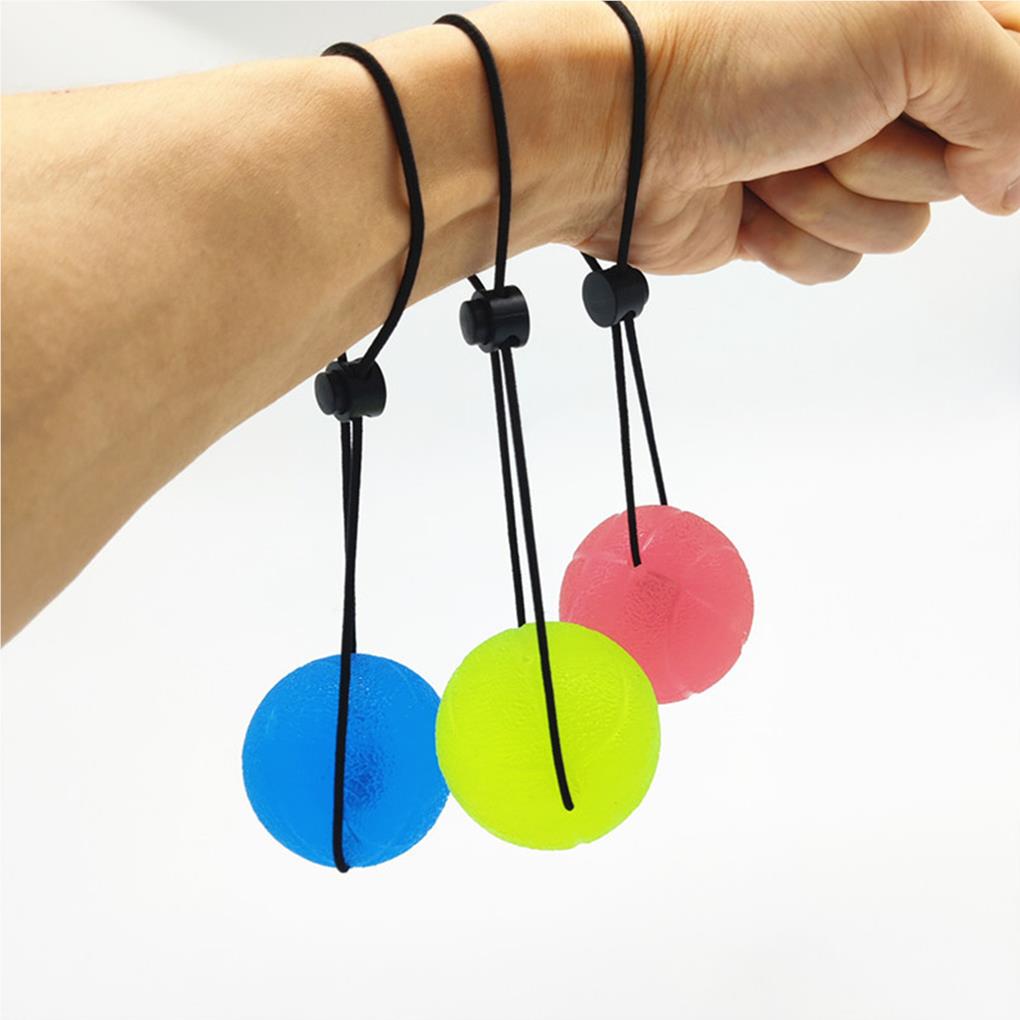 3 Pezzi Palline Antistress Elastiche Impermeabili per Presa della Mano Leggere Allenatore di Forza Accessori Fitness con Cinturino da Polso Regolabile