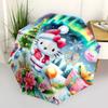 1pc Hello Kitty Christmas Edition Automatic Opening/Closing Umbrella with Foldable Design, 8-Rib Iron Frame, Outdoor Use, Festive Gift for Fans, Trave