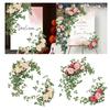 2Pcs Wedding Arch Flowers Welcome Signs Floral Swags Crafting Corner Row Backdrop Decor Garland Ornament for Party Entryway
