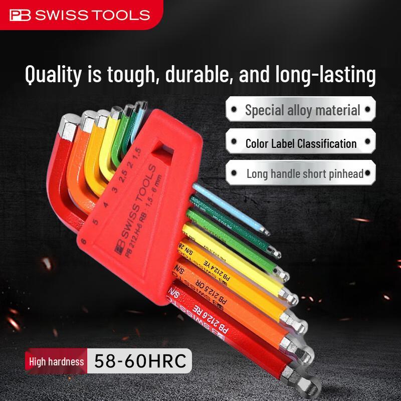 PB SWISSTOOLS Swiss Rainbow Hex & Star Key Wrench Sets