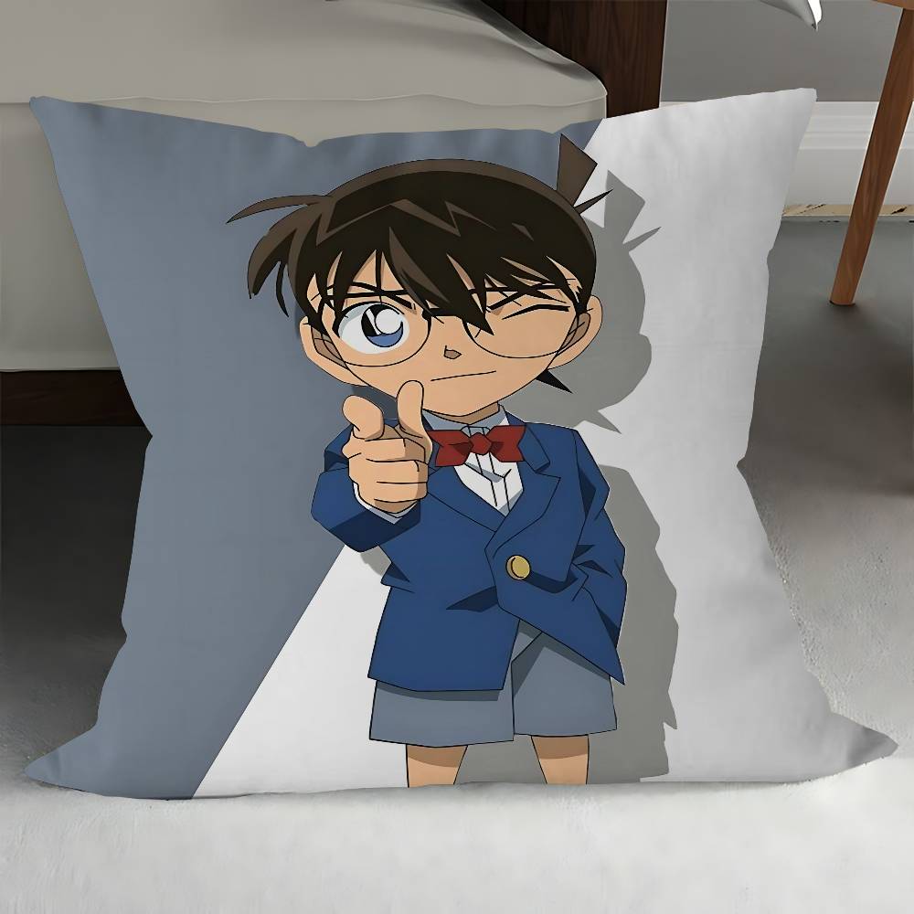 Anime Detective C-Conan Personalized Pillow Cover Kids Bedroom Wild Party Decor Pillowcase Kid Birthday Shower Gift