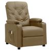 Electric Massage Chair Cappuccino Brown Artificial Leather