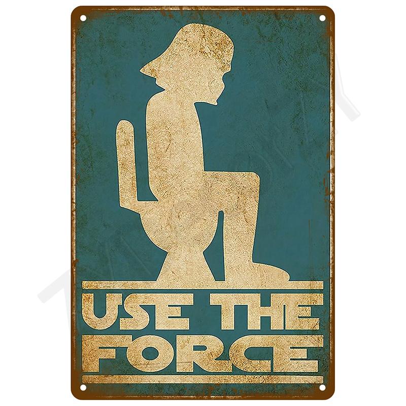Retro Tin Sign Vintage Metal Signs Plates Posters House Interior Bathroom Wall Art Mural Aesthetic Room Home Decor Decorations