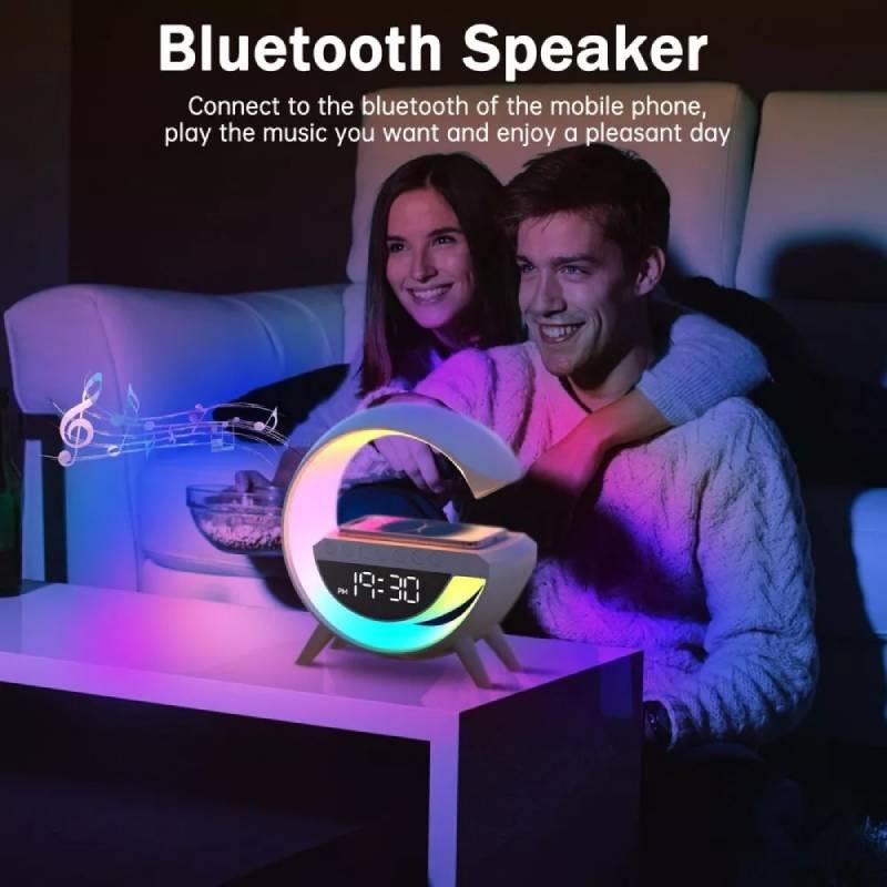 Intelligent Smart Led Lamp Bluetooth Speaker Wireless Charger Atmosphere Lamp