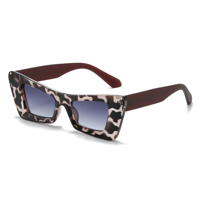 2022 Trendy Colorblock Cat-Eye Sunglasses - Stylish European & American Celebrity Style for Women