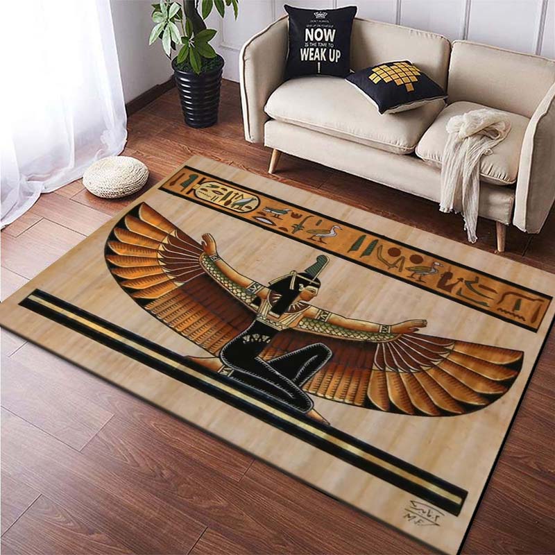 15 Sizes Ancient Egypt God Wall Art Carpet Rug for  Living Room Bedroom Rug Washable Floor Mats Household Area Mat Home Decor