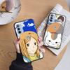 AD78 Natsume Yuujinchou Black Case for iPhone 16 15 Plus 14 13 12 11 Pro 8 7 6S SE 5S X XR XS Max Realme C30 C33 C31 9I Huawei Y8P Y9 Sofe Cover