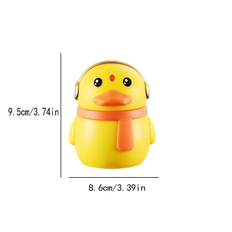 Yellow Duck Toothpick Holder Light Luxury Cartoon Creative Toothpick Bottle Home Hotel Automatic Press Plastic Toothpick Holder