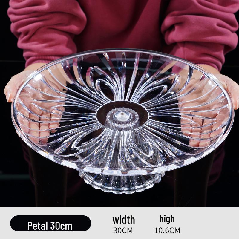 Acrylic Fruit and Candy Plate – Large Capacity for Hotels and Events