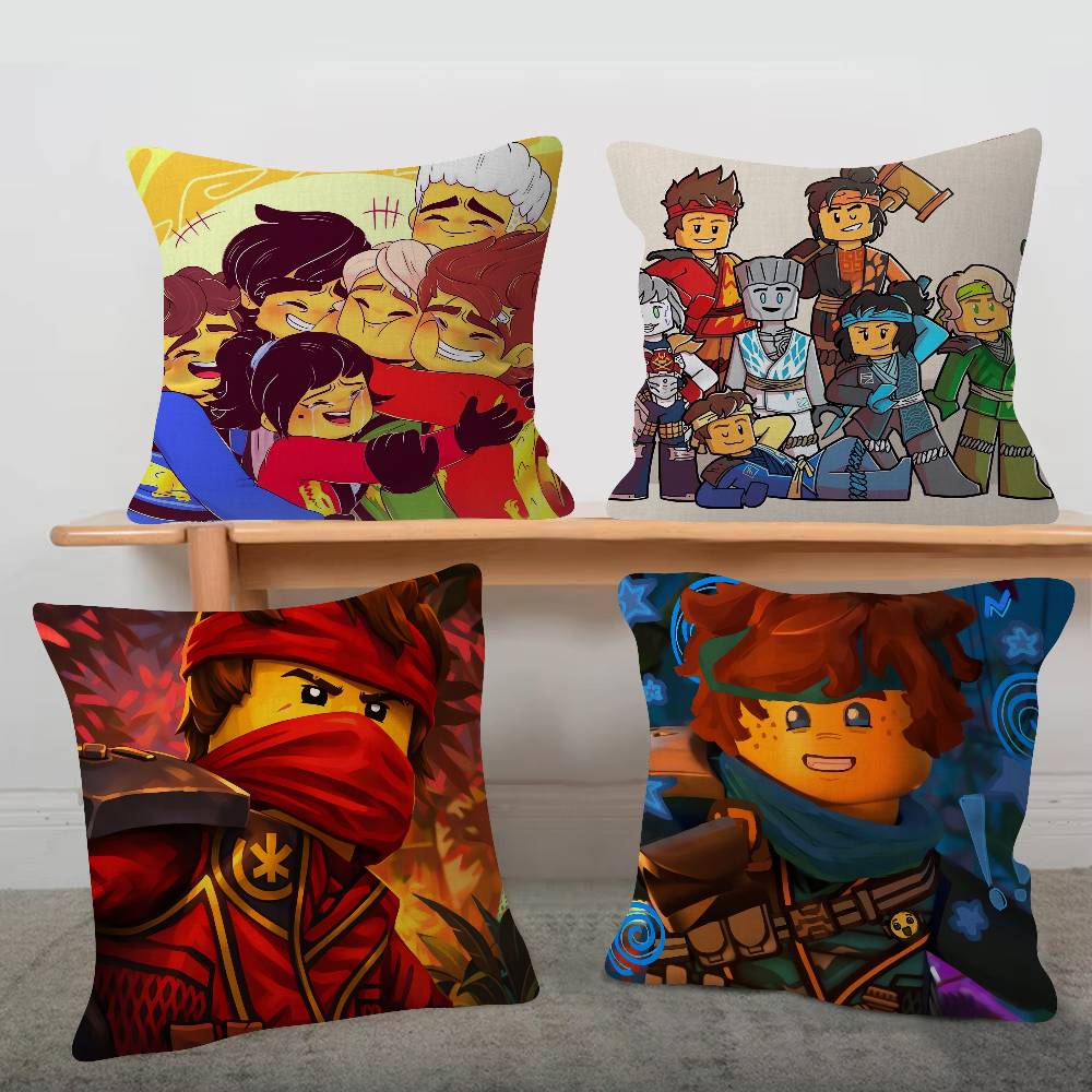Anime Ninjago Game For Cartoon Print Peripheral Pillow Case Cushion Cover Home Decor Birthday Gift Pillowcover