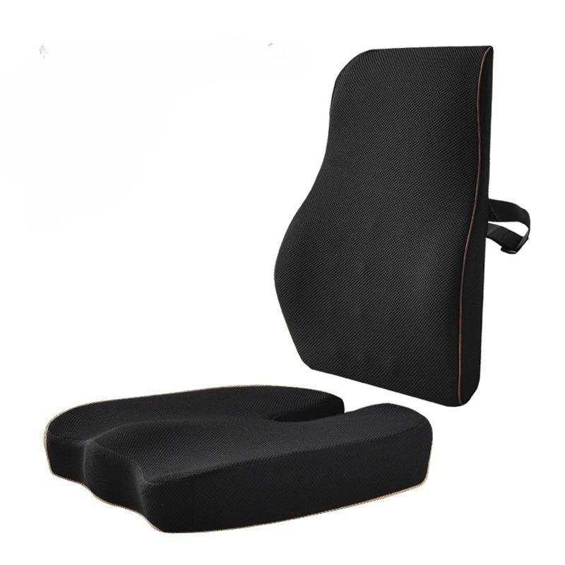 Office Sedentary Relief Set Seat Waist Cushion Chair Back Pillow Ergonomic Comfortable Lumbar Support Essential Aid