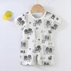 2026 Newborn Short Sleeve Jumpsuit Romper - Thin Style Bodysuit Pajamas