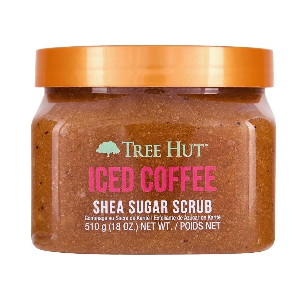 Tree Hut Сахарный скраб с маслом ши 510 г 1 упаковка Кофе со льдом Tree Hut Кофе со льдом Сахарный скраб с маслом ши Отшелушивающий