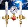 Heavy Duty Double Tube Argon Pressure Meter with Corrosion Resistant Brass Construction Pressure Instrument for Industrial