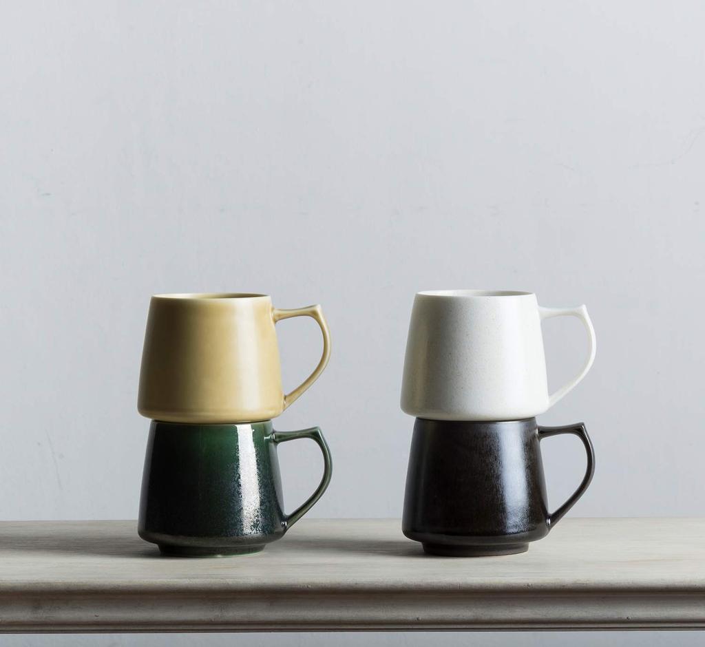 cores Kiki Mug Made in Microwave and Dishwasher Delicately Crafted C811WH, White, 320ml, Japan, Safe,