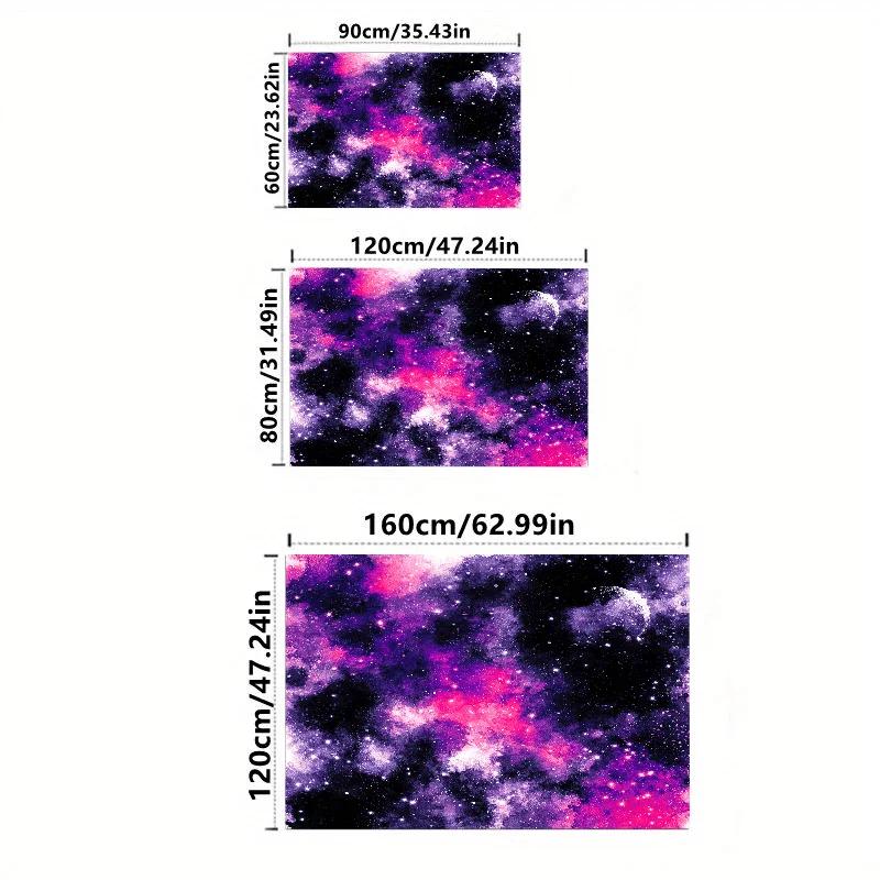 1pc of a Purple Starry Sky Design Area Rug, Perfect for Living Rooms, Bedrooms, Bathrooms, Kitchens, And Indoor Home Decoratio