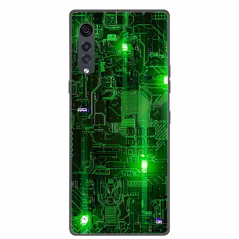 For LG Velvet Luxury Phone Case Black Soft Silicone TPU Back Cover for LGVelvet 5G Funda LMG910EMW Protector Capa Cartoon Coque