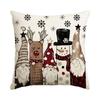 1/4Pcs Vintage Christmas Pillowcases, Christmas Tree, Christmas Elf Reindeer Design Cushion Covers, Winter Holiday Home Decor