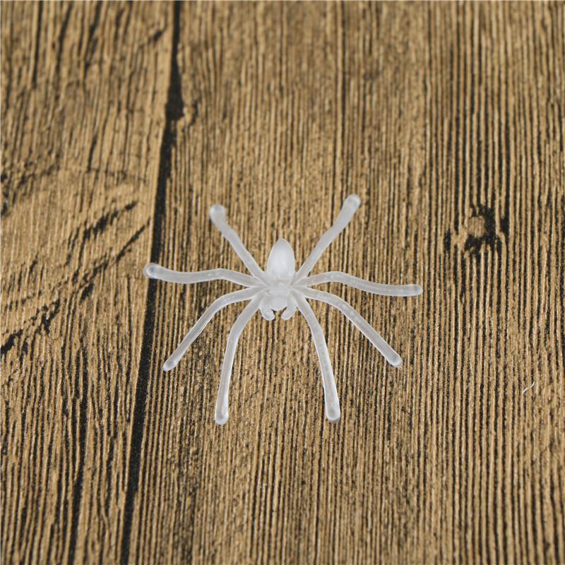 Lots 30Pcs Halloween Plastic Black Spider Joking Toys Decoration Realistic Prop