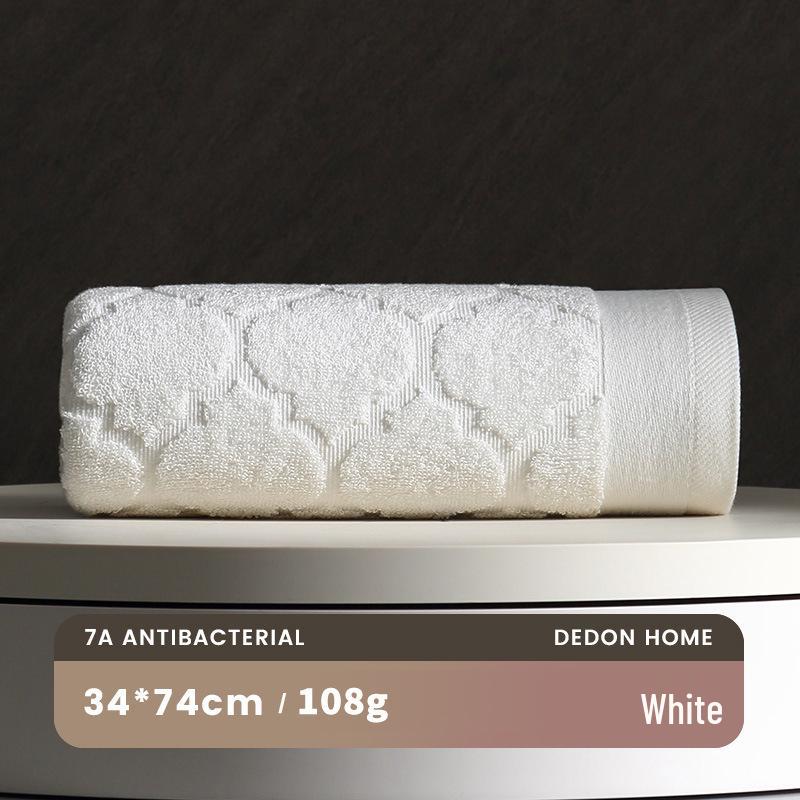 Toalla 7a de Algodón Puro Antibacteriano: Clase A, Engrosada, Muy Absorbente, No Suelta Pelusa, Adecuada para Lavar la Cara y Bañarse, Unisex.