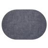 Nordic Oval Fabric Texture Placemat - Waterproof, Oilproof, Heat Insulation, Anti-Scald Mat 