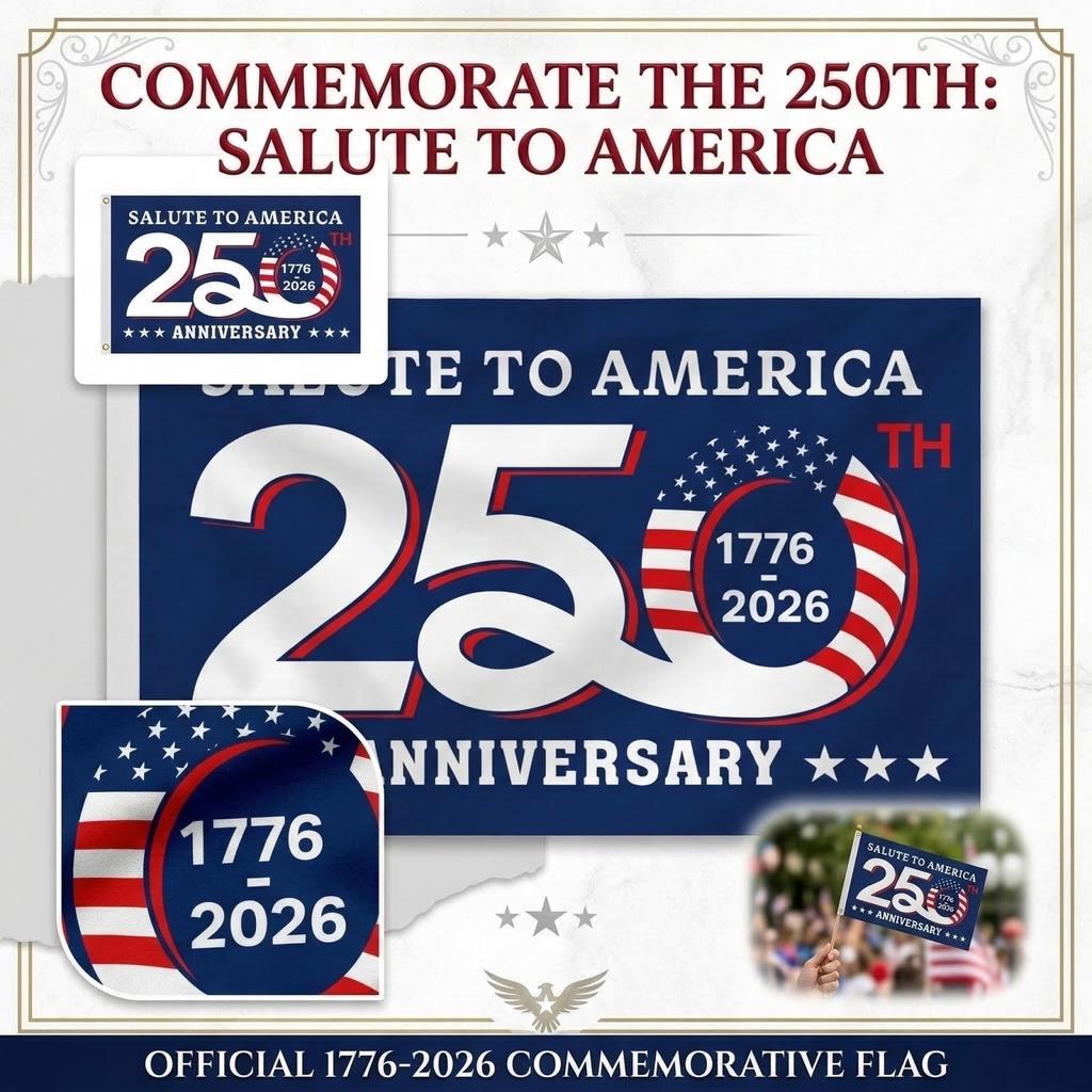Anniversary Commemorative Single Flag