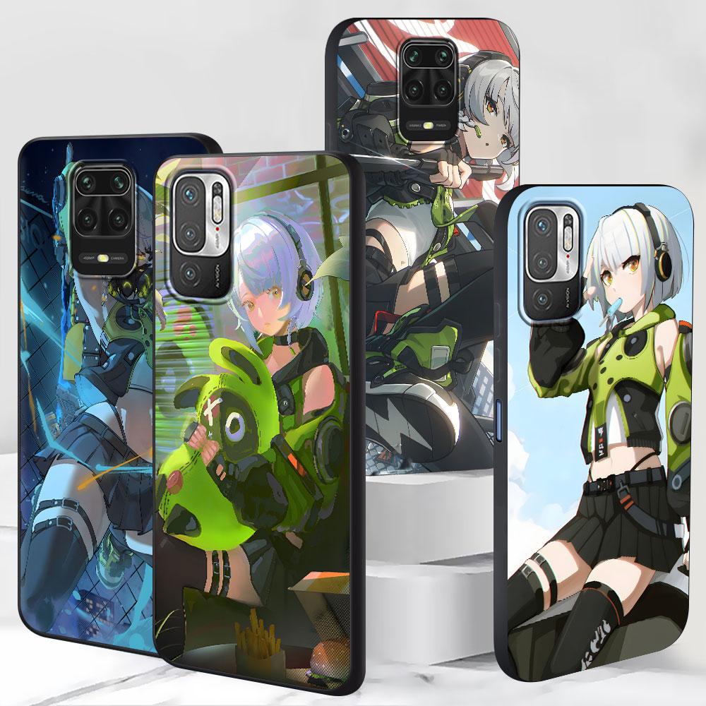 Anby Demara Zenless Zone Zero Case for Xiaomi Redmi 10A 10C 9C 12C 9A 9i 10 12 9 Prime 9T K40 Pro Black Soft TPU Phone Bag Cover