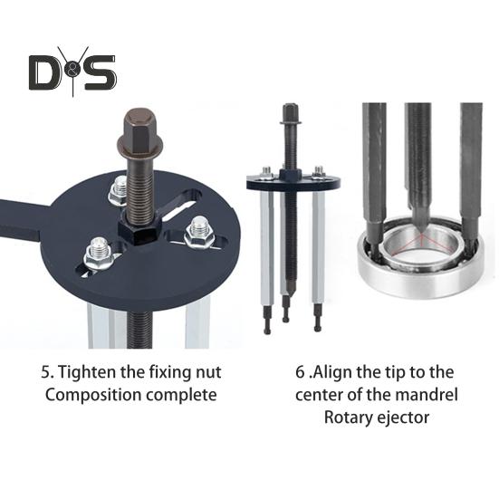 Internal Bearing Disassembly Puller Tool Set Rustproof Corrosion Resistant Automotive Bicycle Bearing Removal Tool Blind Hole Bearing Puller Set