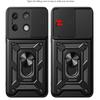 Armor Case For Xiaomi Poco F6 X6 M6 Pro M5 F5 X5 GT C65 C40 4G 5G Cover Lens Protection With Ring Magnetic Holder Coque Fundas