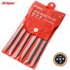 Metal Needle Hand File Set Tool Kit with and Triangular Sanding Files for Iron and Large Steel File Hi-Spec 6-Piece Flat, Half-Round, Round,