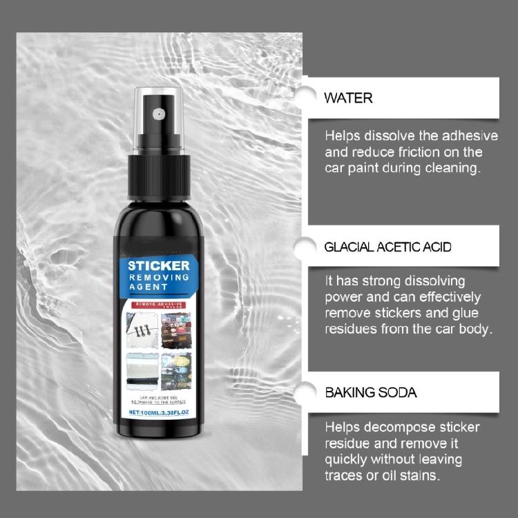 Adhesive Glues Remover Sticky Residues Remover Sprayer Auto Sticker Car Glass Label Cleaner Adhesive Sprayer